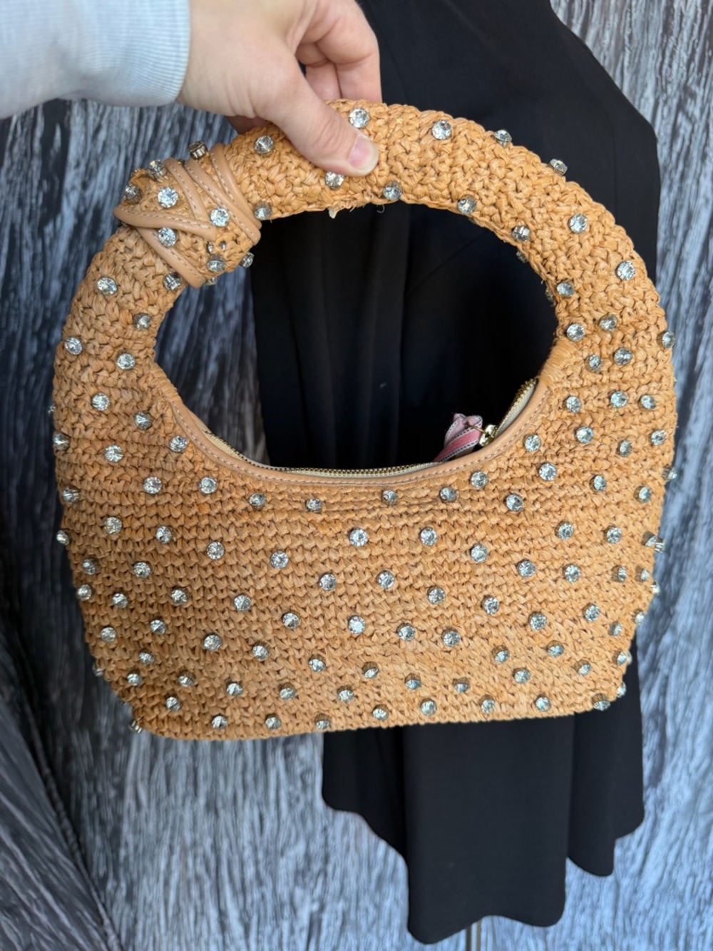 BTB Los Angeles Maeve Crystal Hobo Bag - Picture 15 of 16